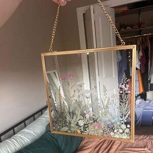 Urban Outfitters Botanical Gold Hanging Wall Decor